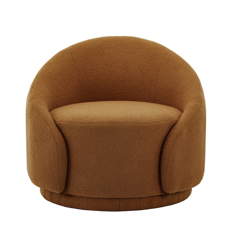 35" Wide 360-Degree Swivel Accent Barrel Chair