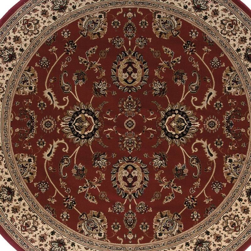 HomeRoots Oriental Traditional Square Area Rug