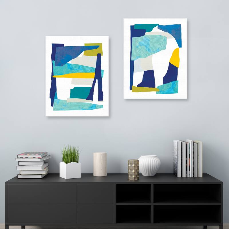 Collect Moments Collage 3, Collect Moments Collage 4 by Dominique Vari Canvas Art Prints