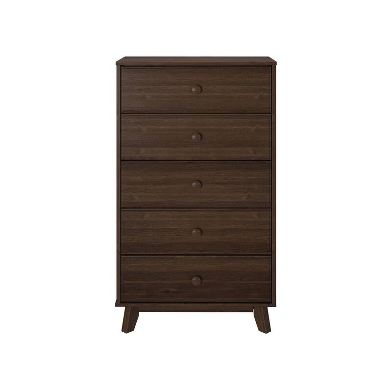Max and Lily Classic Solid Wood 5-Drawer Dresser
