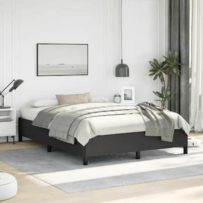 vidaXL Bed Frame, Faux Leather, No Mattress