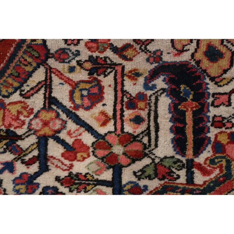 Hand Knotted Oriental 100% Wool Carpet Traditional Medallion Oranges & Rust Heriz Area Rug - 12' 10'' X 10' 2''