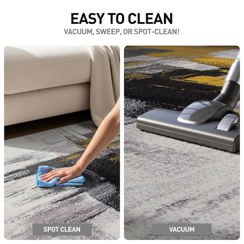 World Rug Gallery Modern Abstract Art Area Rug