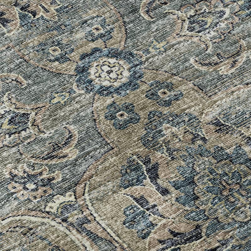 Premium Washable Super Soft Traditional Damask Mayfield Rug