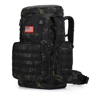 Outdoor Plus Großer Camping Rucksack 70-85L – Wasserdicht, Mit MOLLE-System – Für Wandern & Travel