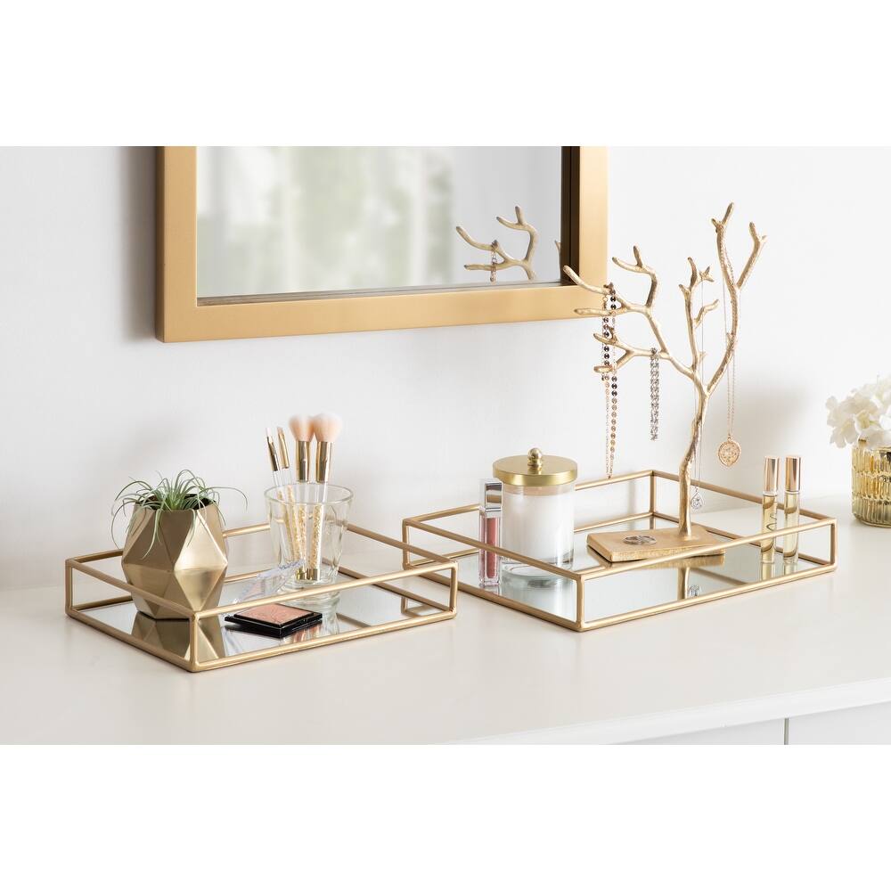 Kate and Laurel Felicia Rectangular Nesting Trays - 2 Piece