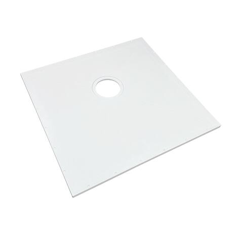 Transolid Ready to Tile Wet Floor Shower Base in White