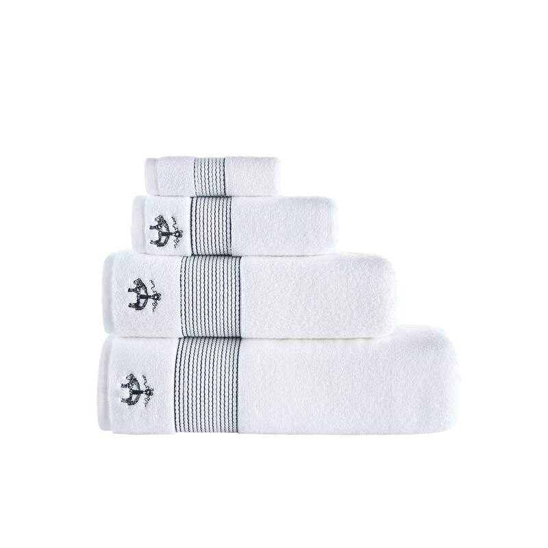 Brooks Brothers Rope Stripe Border 6 pcs Towel Set