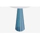 preview thumbnail 40 of 106, 16-in. Glass Lamp w/ Brushed Nickel Accents and Drum Shade