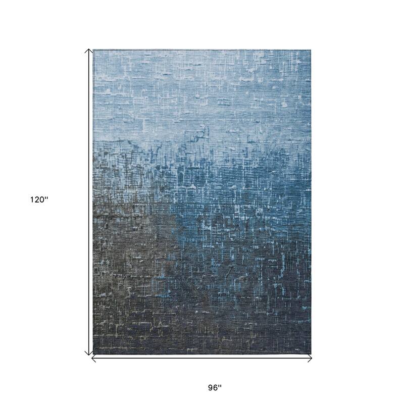 HomeRoots Ombre Transitional Rectangle Outdoor Rug