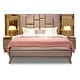 preview thumbnail 4 of 9, Eray 4-piece Bedroom Set (Bed Frame + Headboard+ 2 Nightstand + Dresser With Mirror)