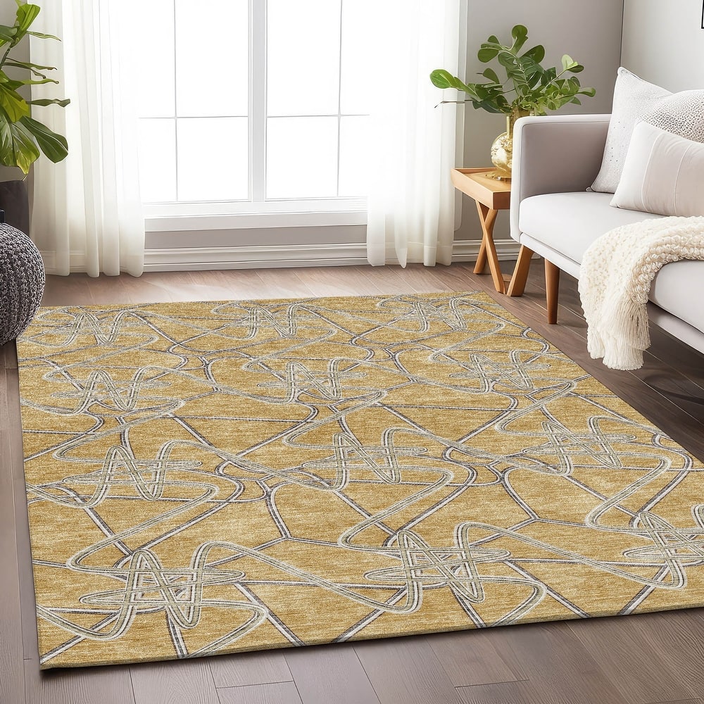 Premium Washable Super Soft Modern Maze Mayfield Rug