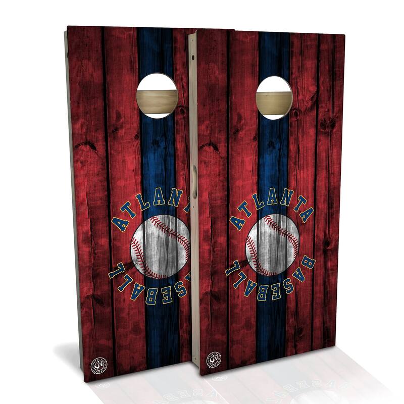 Atlanta Baseball Outdoor Cornhole Board Set