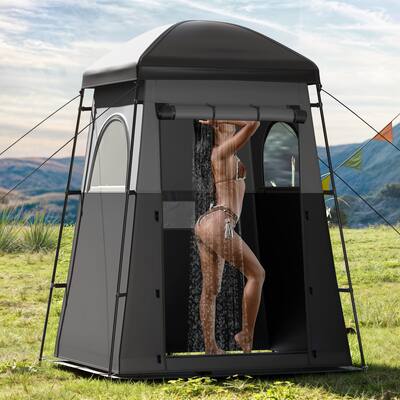 Outdoor Shower Tents for Camping, Portable Room Privacy Tent with Floor, Changing Tent Dressing Room for Stall Shelter Toilet