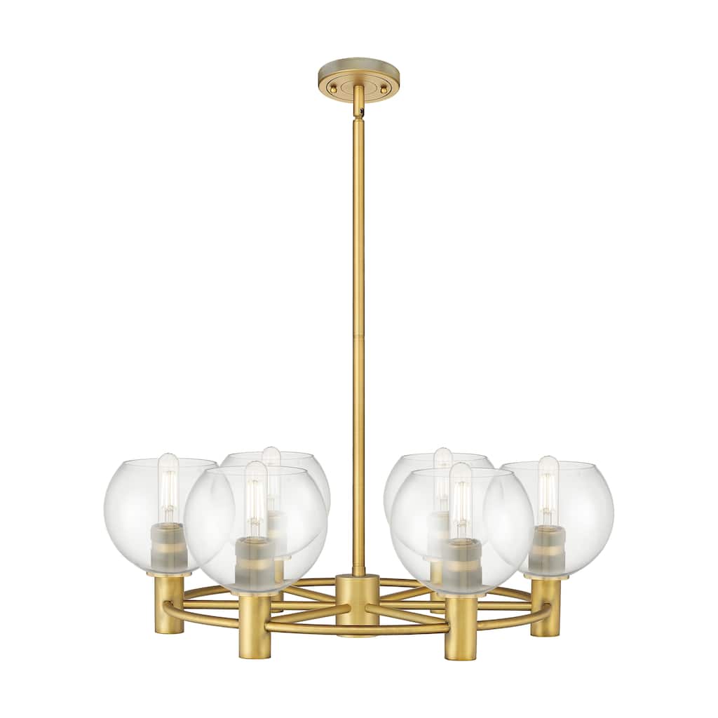 Innovations Lighting Downtown Urban - Crown Point - 6 Light 26" Athens Stem Hung Chandelier