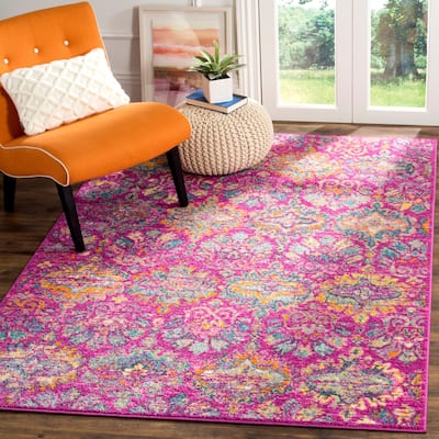 SAFAVIEH Madison Sumayya Boho Floral Damask Rug