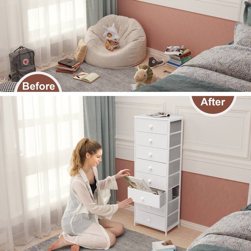 8 Drawers Chest Storage Tower Organizer Unit for Bedroom