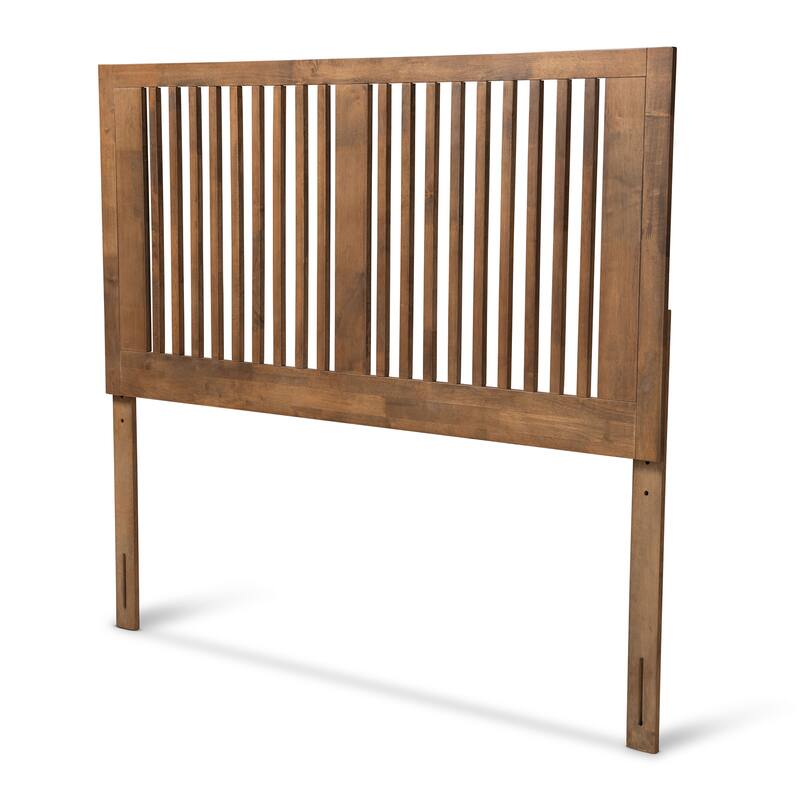 Harena Transitional Ash Walnut Finished Wood Headboard - Full