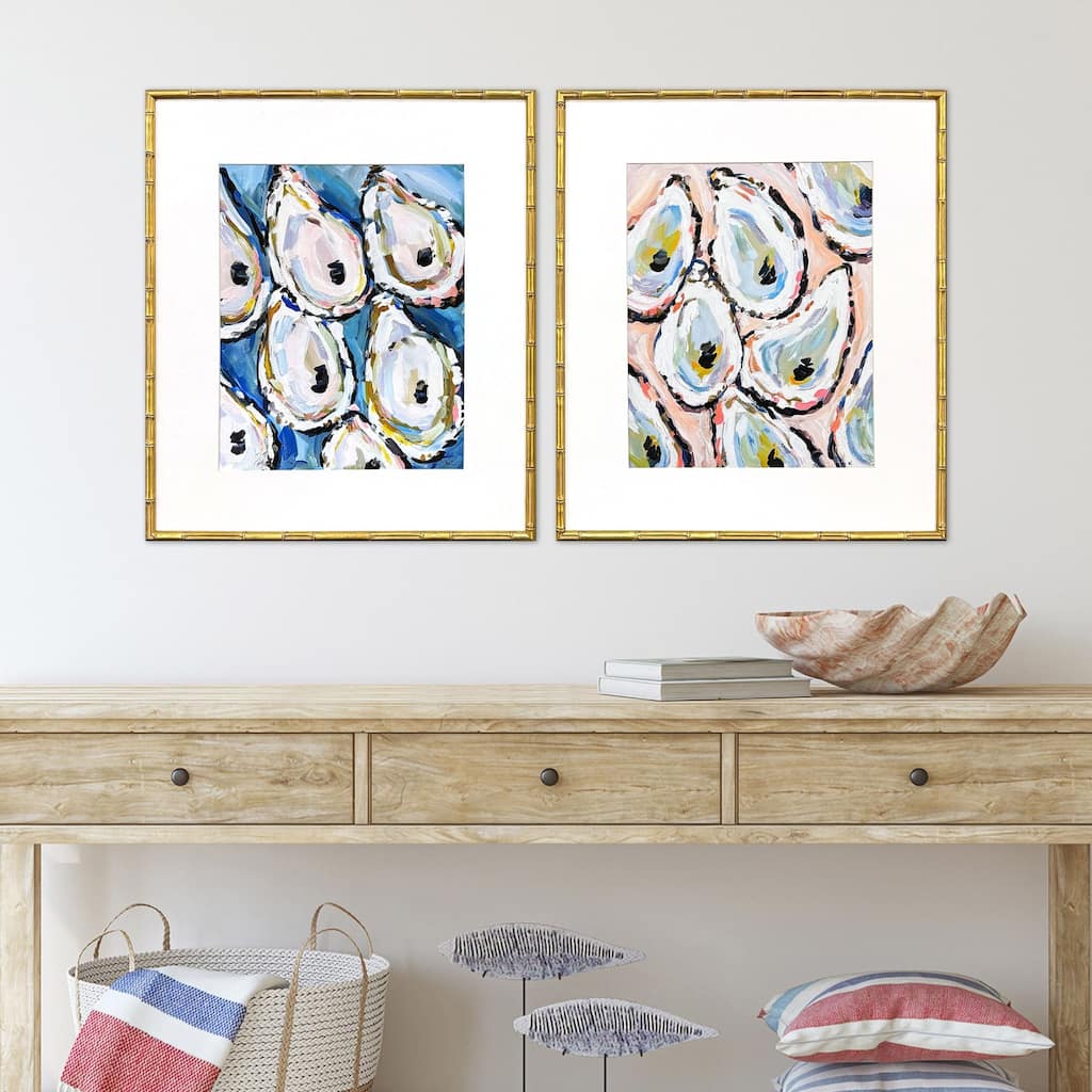 Paragon Oyster Shells Framed Art - Set of 2