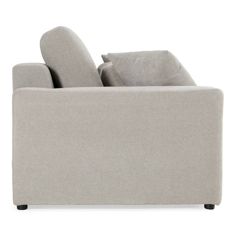 Divani Casa Loki Modern Grey Fabric 4-Seat Sofa