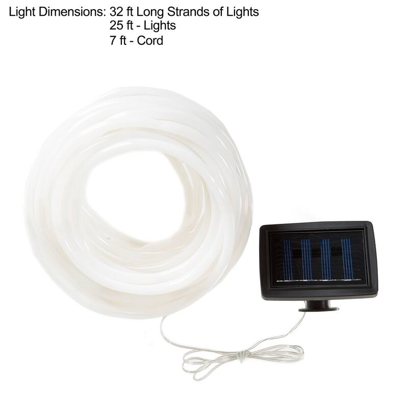 Pure Garden 32 foot Solar Powered LED Rope Lights