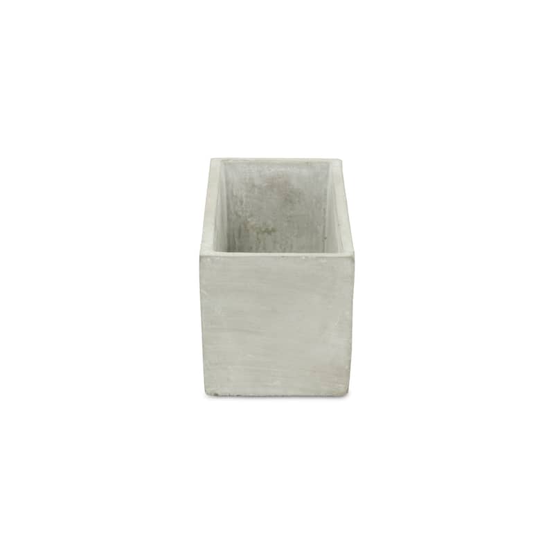 Urbanstone Gray Cement Rectangular Planter