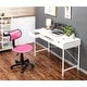 preview thumbnail 49 of 53, JJS Kids' Height-adjustable Mesh-back Rolling Swivel Task Chair Pink