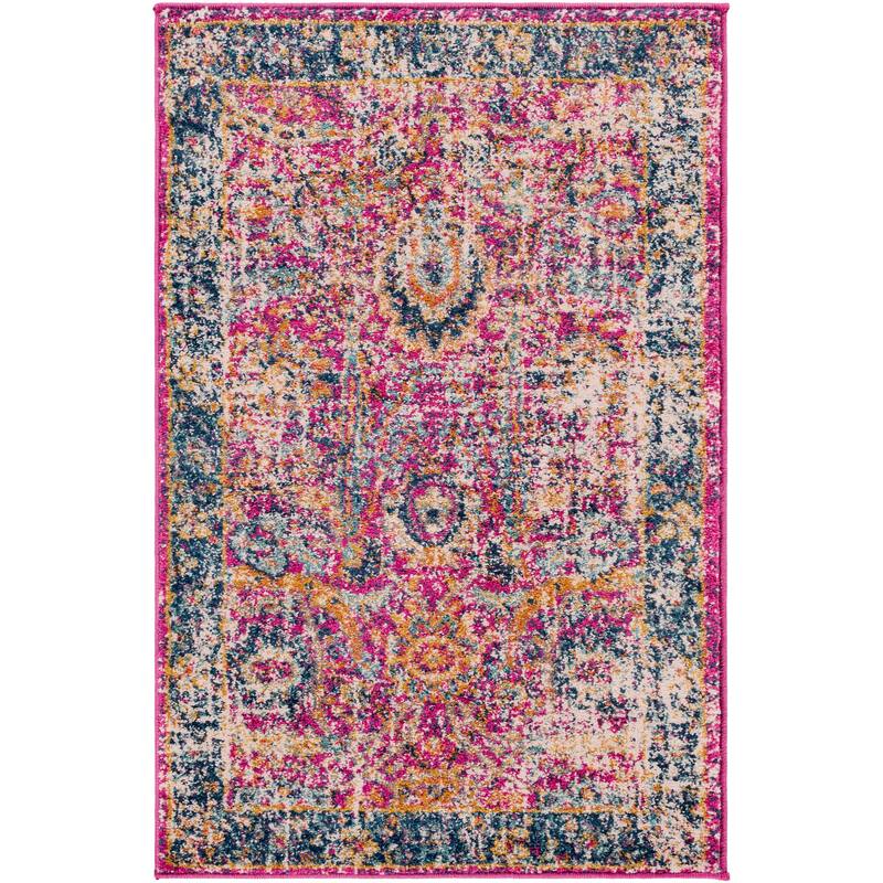Livabliss Spyglass Vintage Medallion Indoor Area Rug