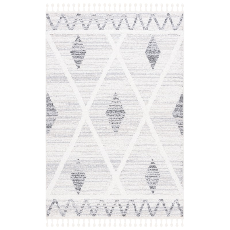 SAFAVIEH Moroccan Tassel Shag Massouma 2-inch Thick Rug