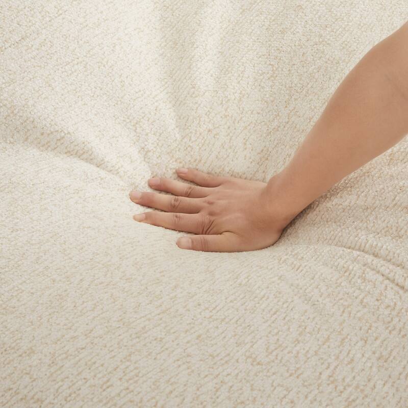 Spruce & Spring Oversized Lounge Accent Chair with Plush Cushions and Solid Wood Frame