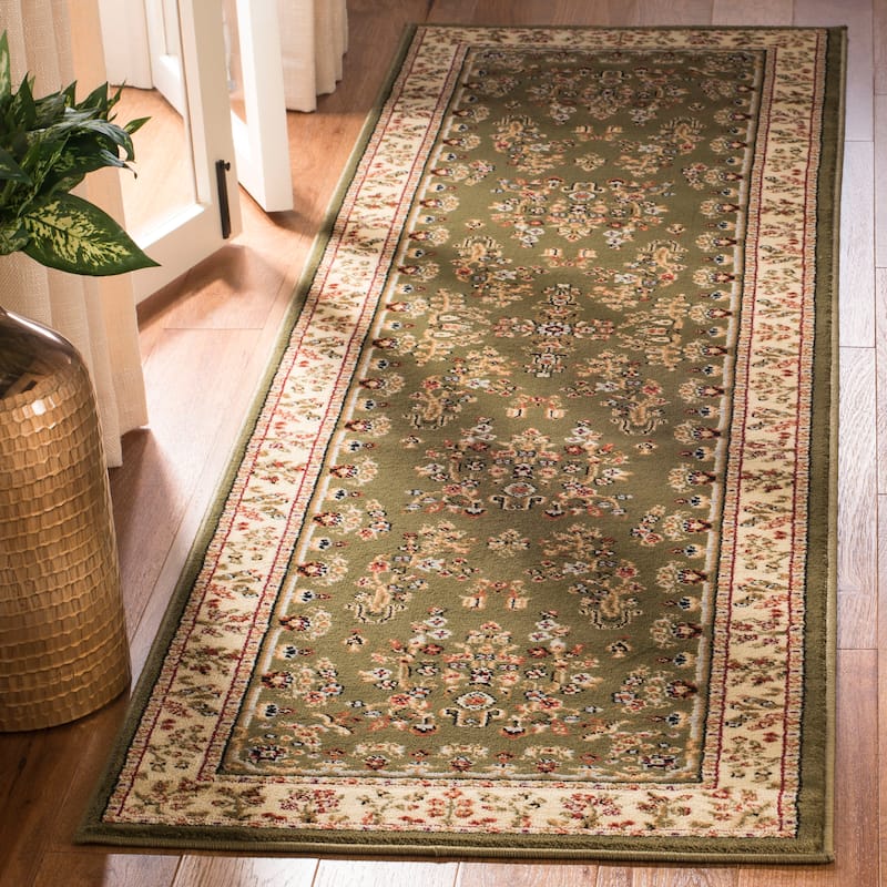 SAFAVIEH Lyndhurst Kuralay Traditional Oriental Rug - 2'3" x 8' Runner - Sage/Ivory - Runner