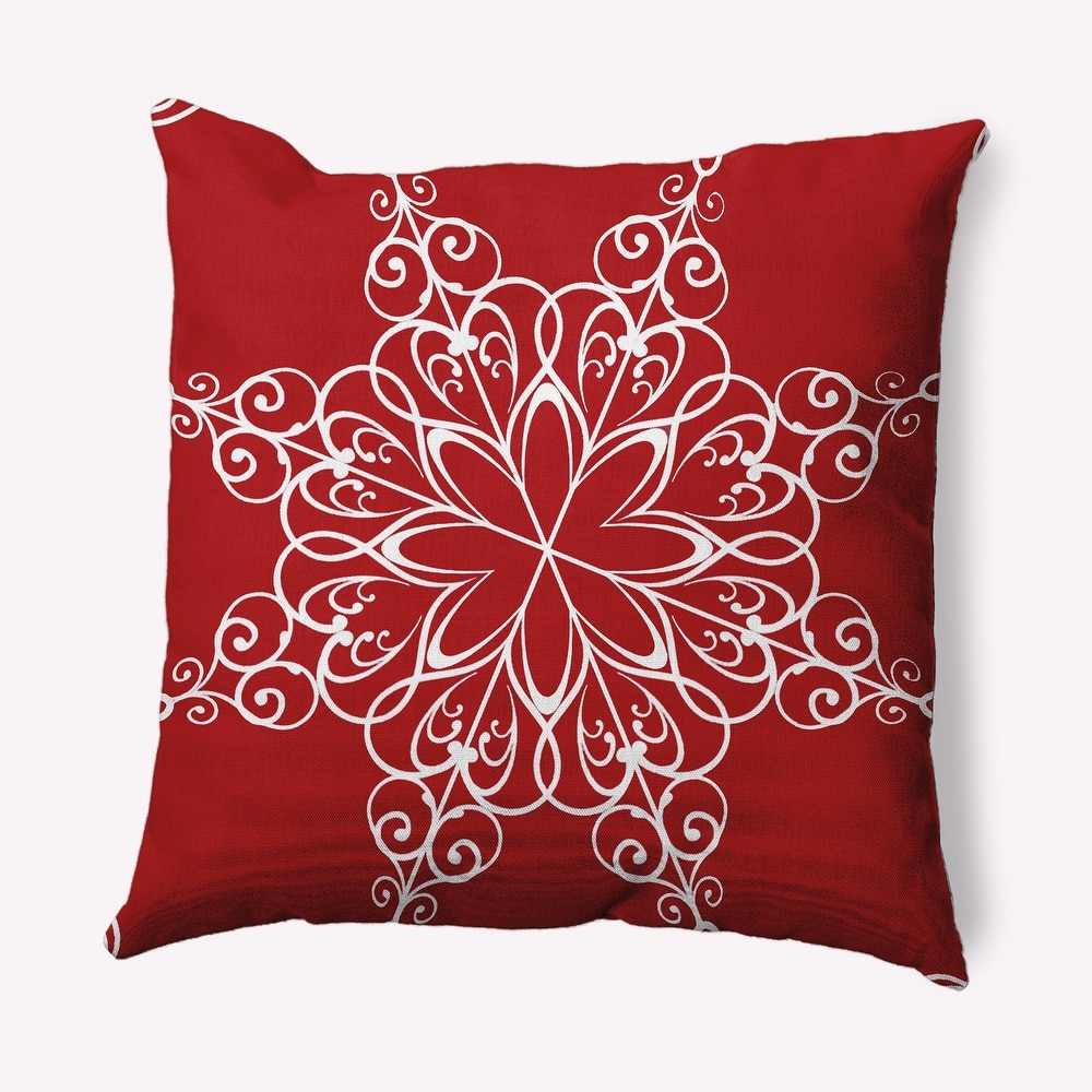 Snowflake Decorative Christmas Throw Pillow
