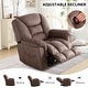 preview thumbnail 12 of 23, Rocker Recliner Chair Oversized Manual 360° Swivel Recliners for Living Room