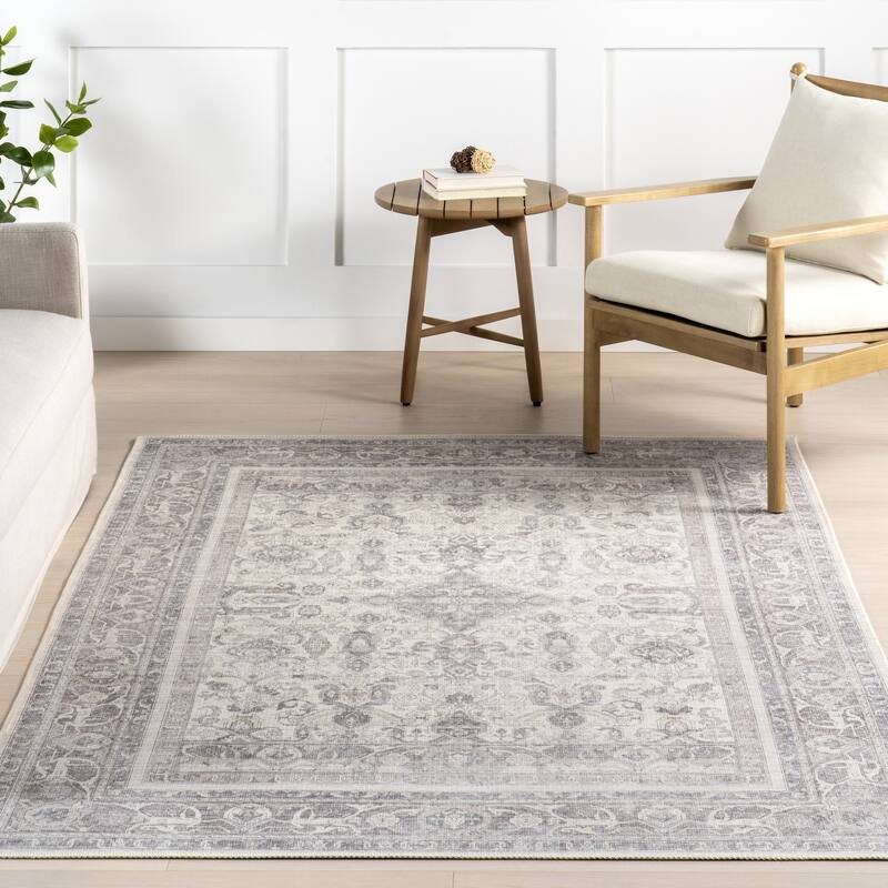 Nuloom Green Haven Collection Recycled Cotton Machine Washable Area Rug