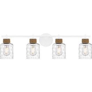 Baltic 4-Light Matte White Bath Light