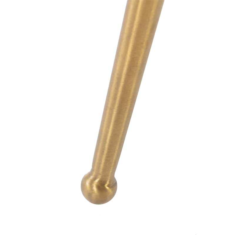 Clihome Stainless Steel Frame Dining Velvet Side Chairs(Set of 2)