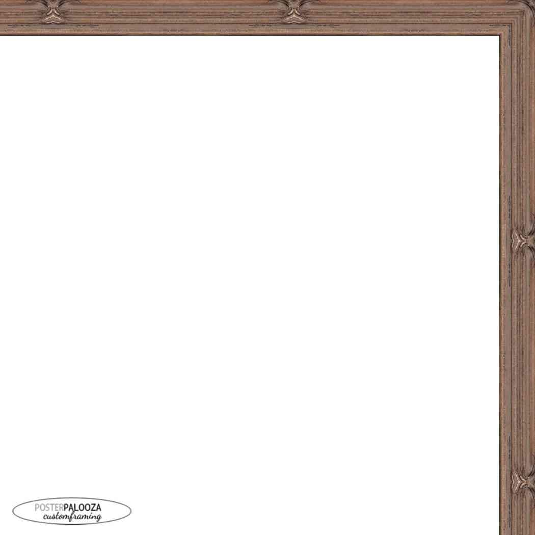 22x18 Traditional Pewter Complete Wood Picture Frame with UV Acrylic, Foam Board Backing, & Hardware