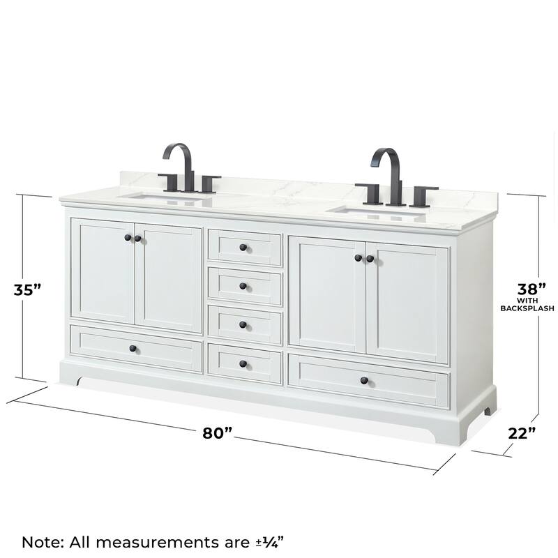 Wyndham Collection WCS202080D-QTZ-US3M70 Deborah 80" Free Standing