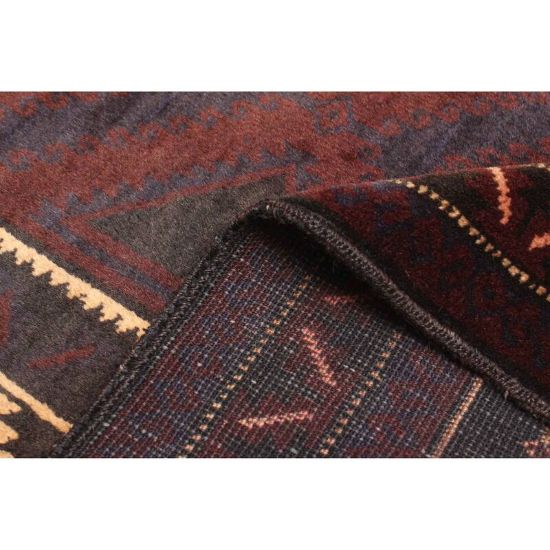 ECARPETGALLERY Hand-knotted Teimani Dark Brown Wool Rug - 2'11 x 4'8