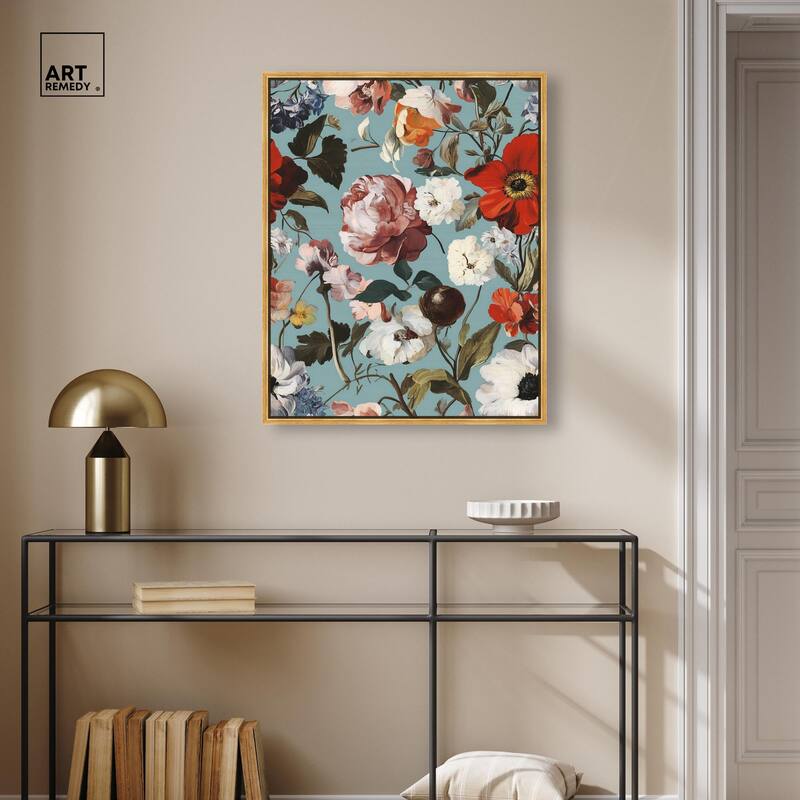 Floral Tapestry I Canvas by Art Remedy