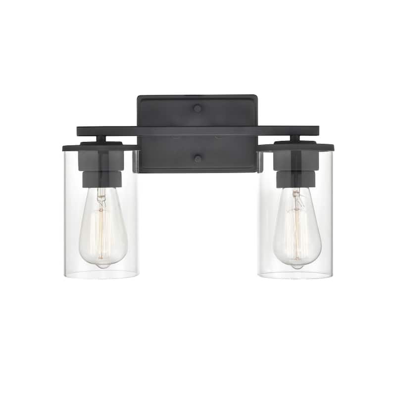 Millennium Lighting Verlana 2 Light 14" Wide Bathroom Vanity Light - Matte Black
