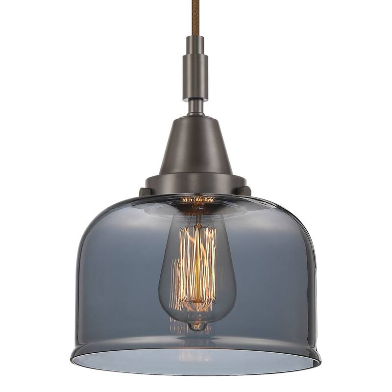 Innovations Lighting 447-1P-G73 Bell 8" Wide Mini Pendant with Light - Oil Rubbed Bronze