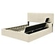 preview thumbnail 25 of 34, Upholstered Platform Bed with Lateral Storage Compartments and Thick Fabric,Velvet