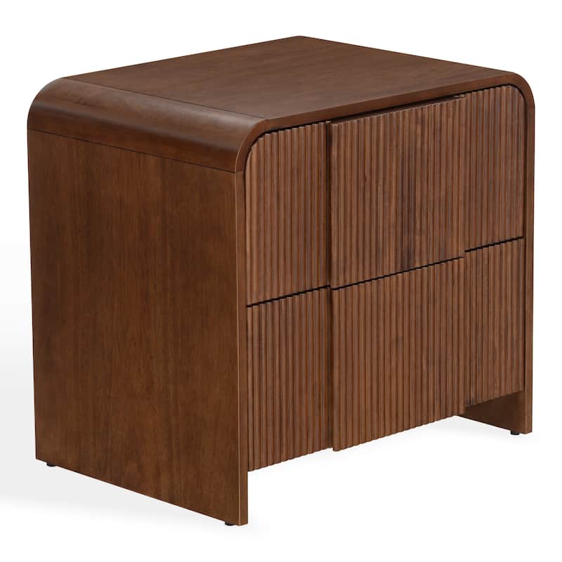 SAFAVIEH Couture Vitale Reeded Wood Nightstand