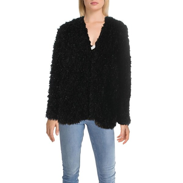 black sparkle cardigan womens
