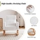preview thumbnail 51 of 105, HOMYKA Rocking Chair for Nursery with Footrest