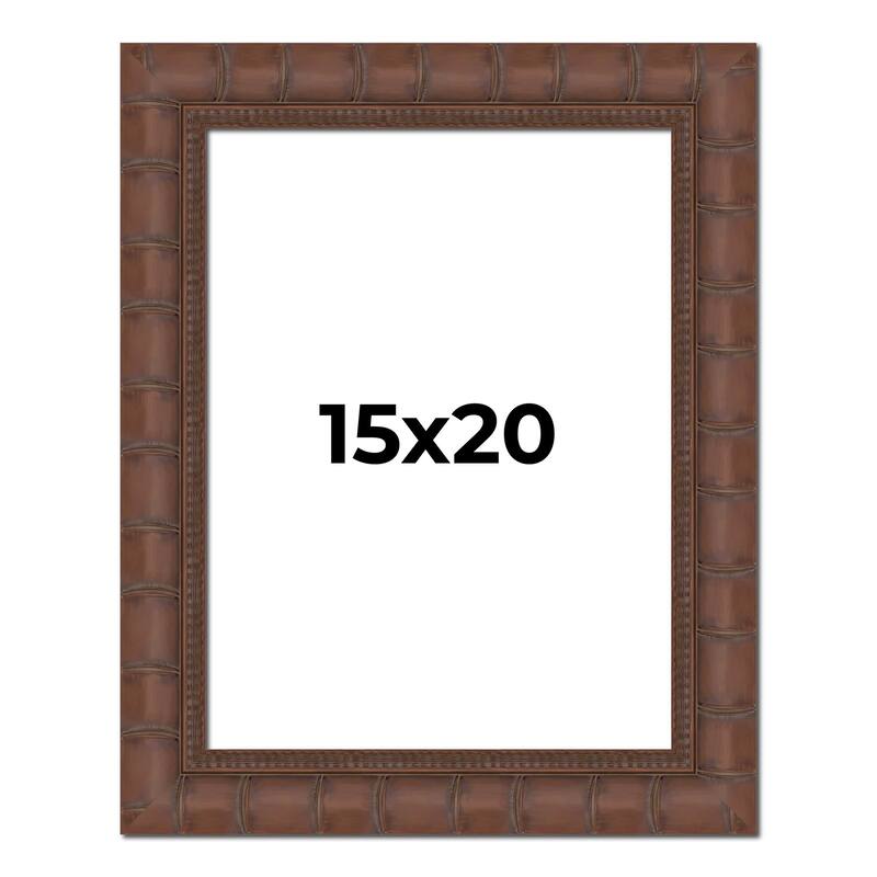15x20 Frame Pewter Solid Wood Picture Frame Width 1.625 Inches | Interior Frame Depth 0.6875 Inches