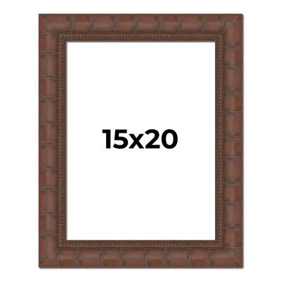 15x20 Frame Pewter Solid Wood Picture Frame Width 1.625 Inches | Interior Frame Depth 0.6875 Inches