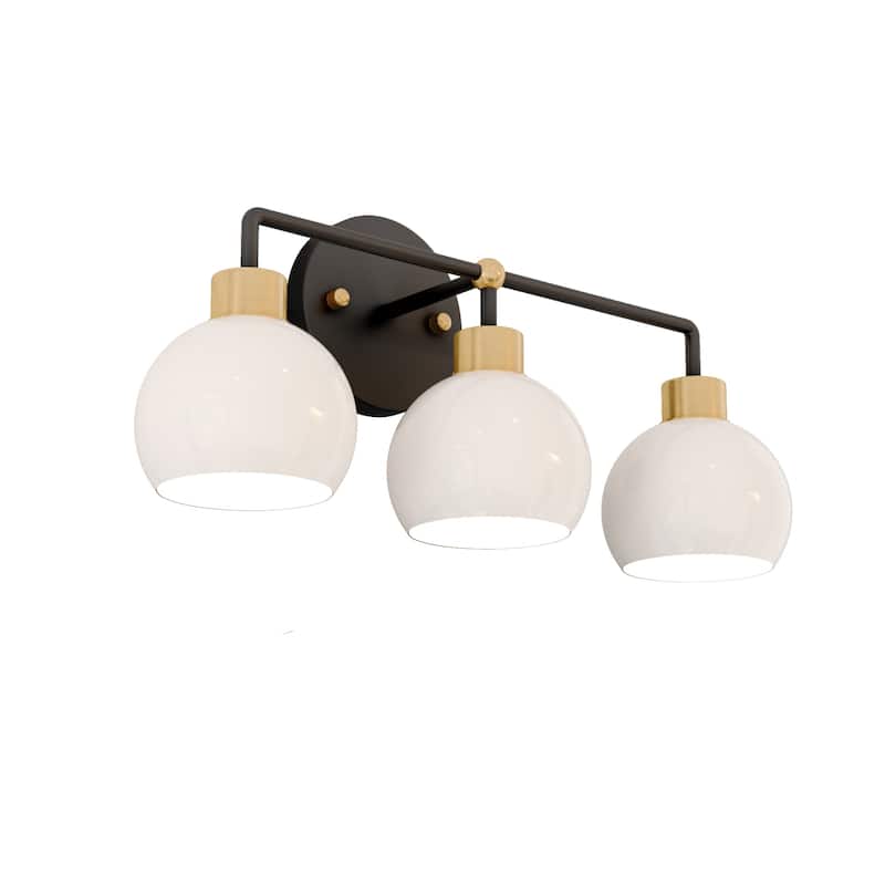 OROMA HOME Hannes 3-Light Dome Bathroom Vanity Light - N/A