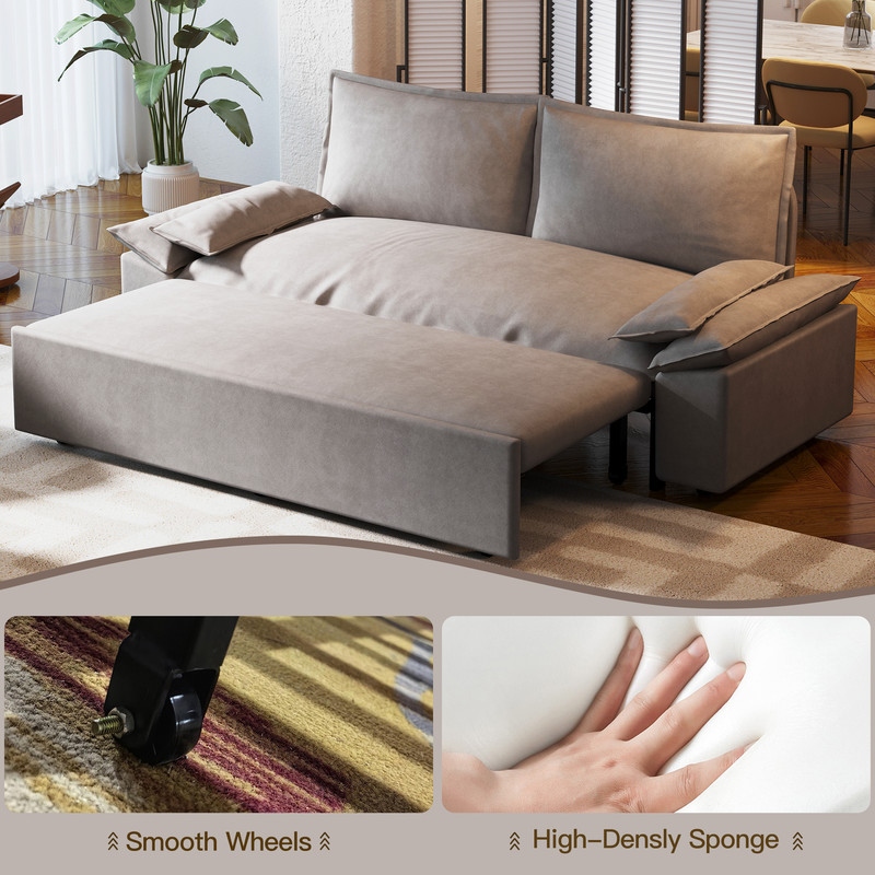Convertible sofa sales bed queen size